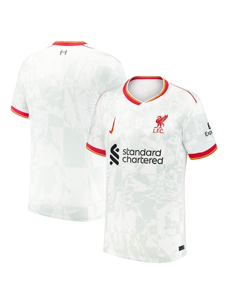 Nike White Jr. Liverpool FC 24/25 Third Stadium Football Shirt - Image 5 of 10