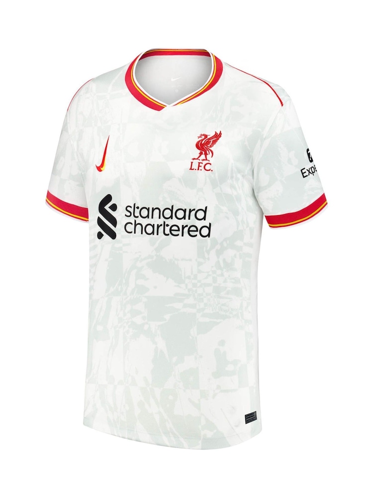 Nike White Jr. Liverpool FC 24/25 Third Stadium Football Shirt - Image 6 of 10