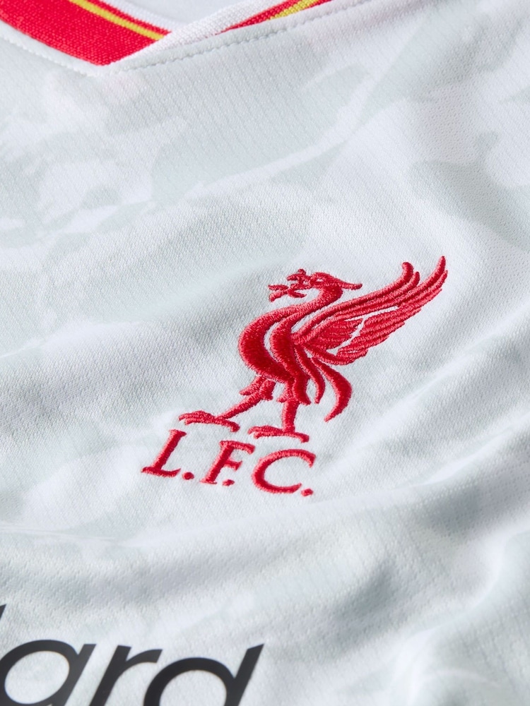 Nike White Jr. Liverpool FC 24/25 Third Stadium Football Shirt - Image 8 of 10