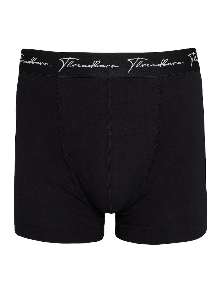Threadbare Black Dark Hipster Boxers 4 Packs - Image 2 of 3