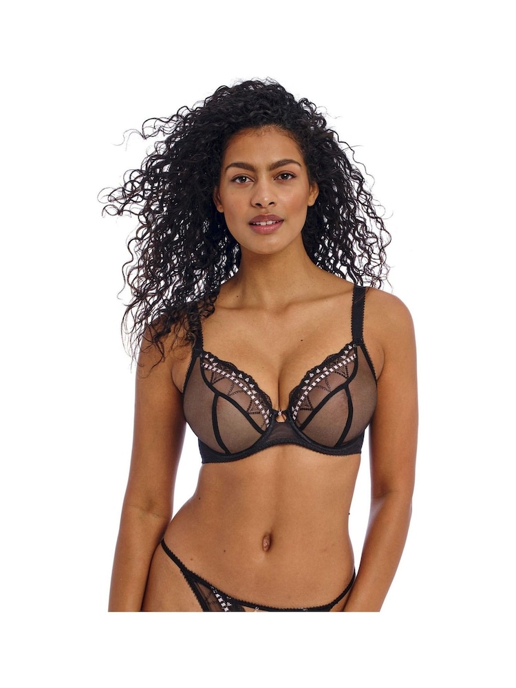 Freya Boudoir Noir Loveland Underwire Plunge Bra - Image 1 of 4