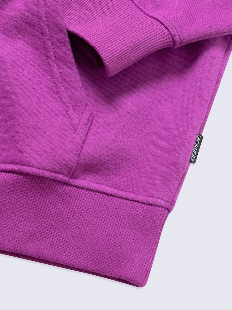 Animal Purple Icon Drop Shoulder Hoodie - Image 4 of 4