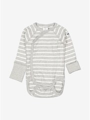 PO.P Organic Cotton Striped Wrap Around Bodysuit - Image 1 of 1
