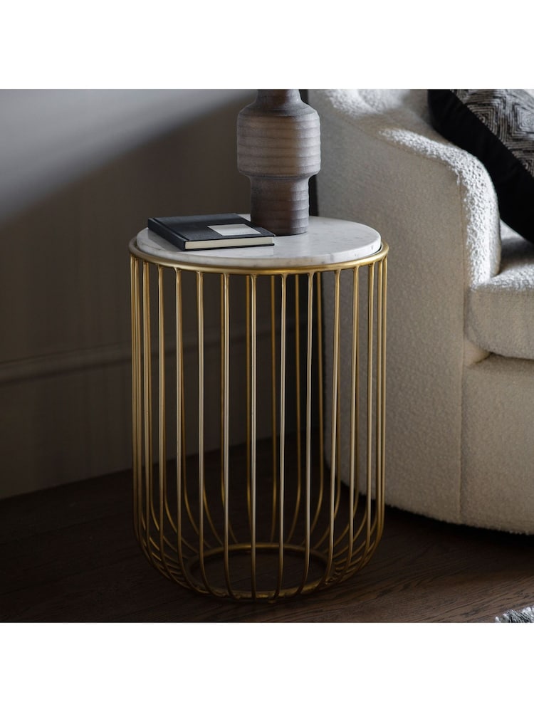 Gallery Home Gold Reno Side Table - Image 1 of 3
