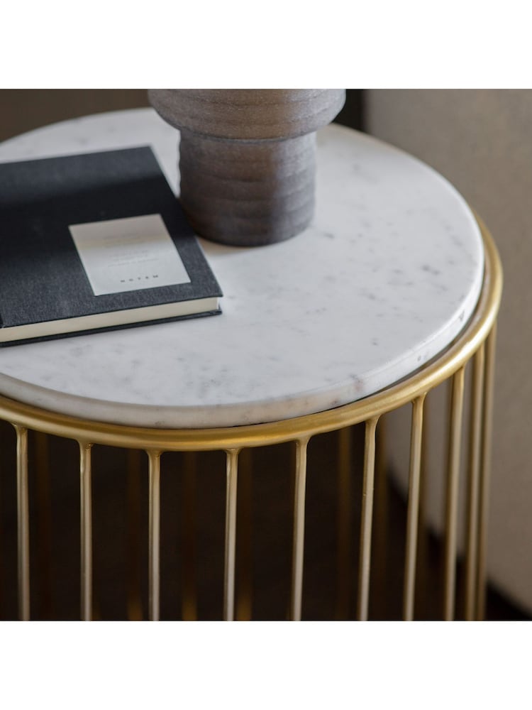 Gallery Home Gold Reno Side Table - Image 2 of 3