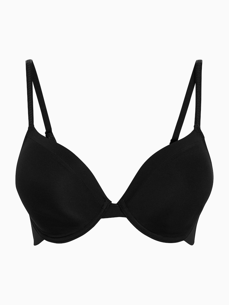 Black 2 Pack Light Pad Full Cup Smoothing Ultimate Comfort T-Shirt Bra A-E - Image 6 of 6