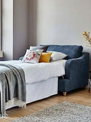 Willow & Hall Prussian Blue Atworth Sofa Bed - Image 4 of 5