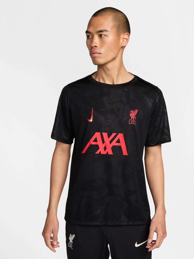 Nike Black Liverpool FC Academy Pre-Match T-Shirt - Image 1 of 6