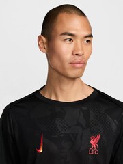 Nike Black Liverpool FC Academy Pre-Match T-Shirt - Image 3 of 6