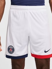 Nike White PSG 24/25 Stadium Away Football Shorts - Image 2 of 7