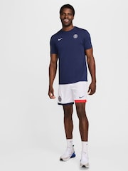 Nike White PSG 24/25 Stadium Away Football Shorts - Image 4 of 7