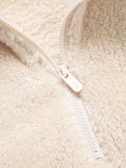 Animal Cream Teddy Half Zip Fleece - Image 4 of 5