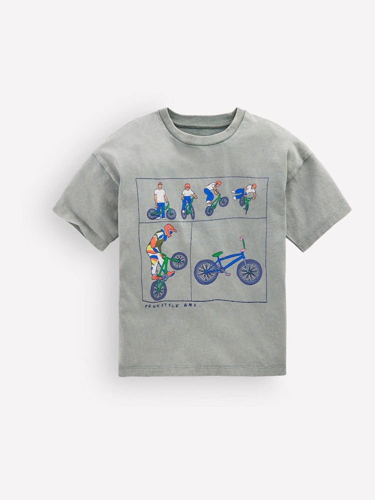Boden Grey Vintage Wash Graphic T-Shirt - Image 1 of 3 Boden Grey Vintage Wash Graphic T-Shirt - Image 1 of 3