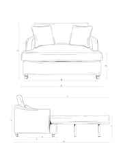 Willow & Hall Marigold Yellow Atworth Sofa Bed - Image 3 of 5