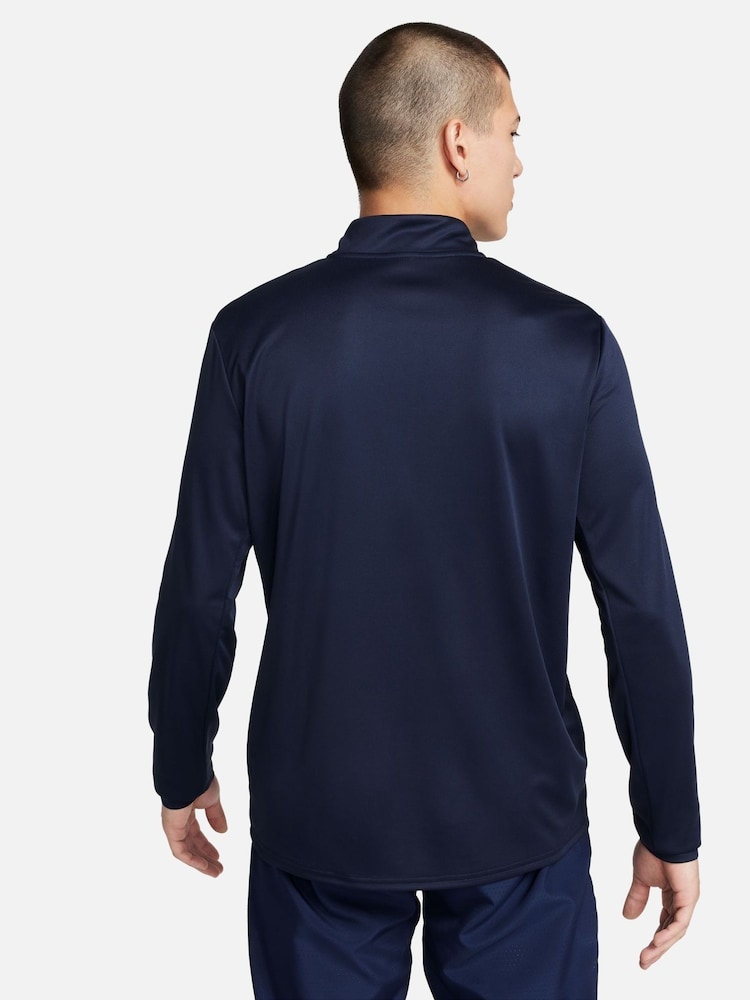 Темно-синий - Топ для бега с короткой молнией Nike Dri-FIT Pacer - Изображение 2 из 6