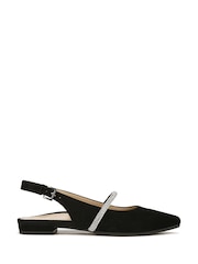 Vionic Presidio Suede Slingbacks Black Shoes - Image 1 of 7