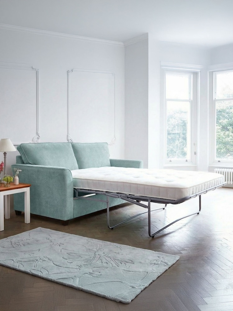 Willow & Hall Nordic Blue Elmley Sofa Bed - Image 5 of 5 Willow & Hall Nordic Blue Elmley Sofa Bed - Image 5 of 5