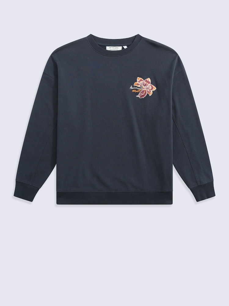 Animal Blue Dakota Graphic Sweatshirt - Image 1 of 4 Animal Blue Dakota Graphic Sweatshirt - Image 1 of 4