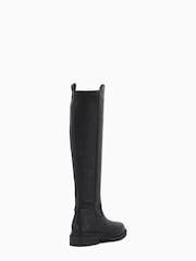 Dune London Black Tempar Cleated 50/50 Knee High Boots - Image 5 of 6
