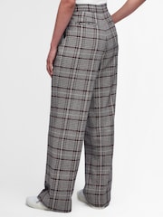 Barbour® Grey Adela Check Wool Blend Trousers - Image 2 of 4