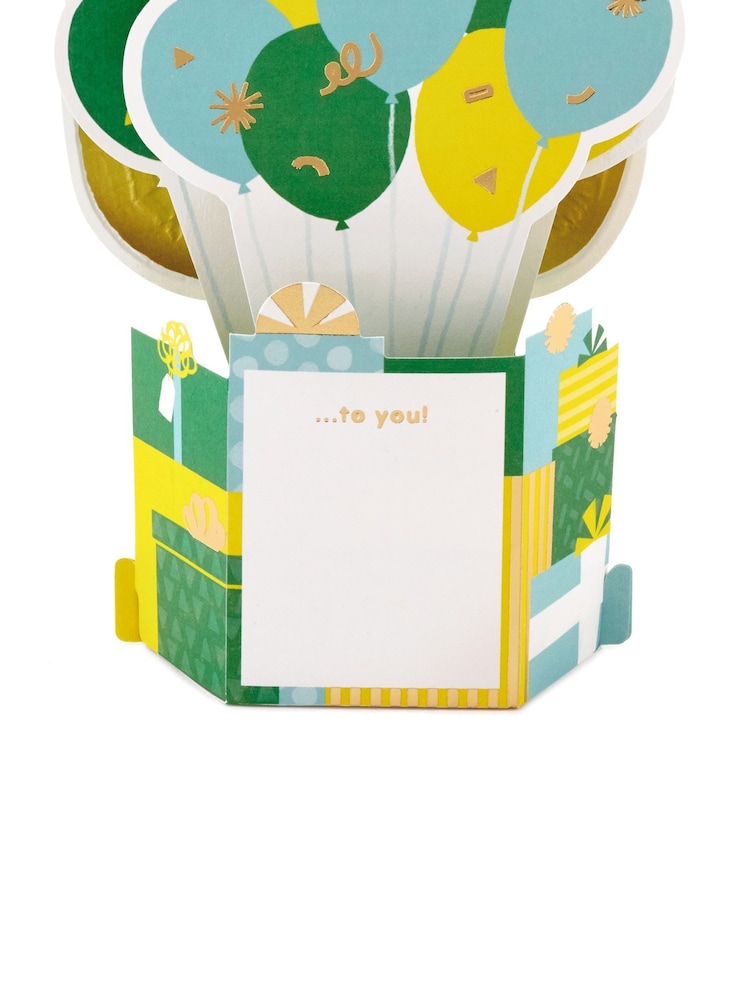 Hallmark Green 60th Birthday Card 3D Pop-Up Paper Wonder Design - Image 4 of 4 Hallmark Green 60th Birthday Card 3D Pop-Up Paper Wonder Design - Image 4 of 4