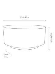 Pacific Burr Burr Wood Effect Coffee Table - Image 7 of 7