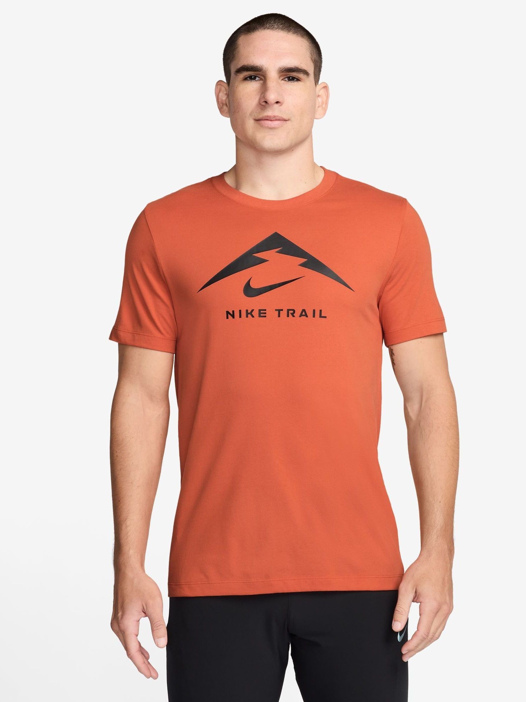 Buy Nike Orange Dri FIT Trail Running T Shirt from Next Luxembourg