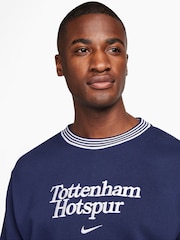Nike Blue Tottenham Hotspur FC Club Crew Sweatshirt - Image 3 of 3