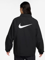 Nike Black Sportswear Essential UV Protection Woven Coach Jacket - Image 2 of 3