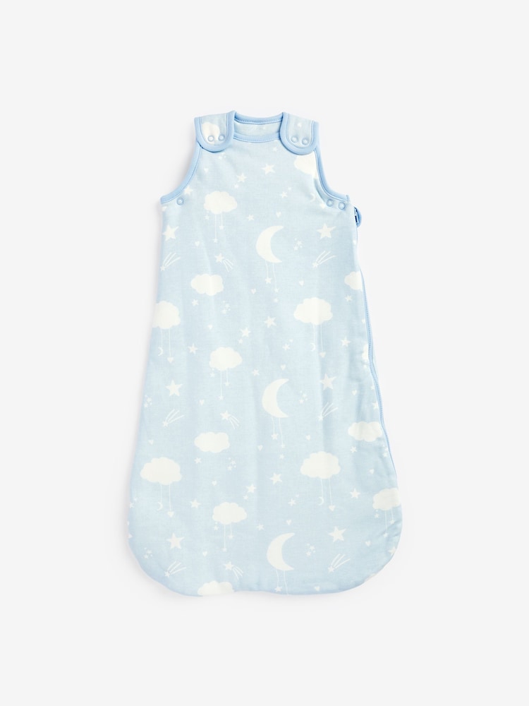 Blue Clouds Baby 2.5 Tog 100% Cotton Sleep Bag - Image 1 of 1