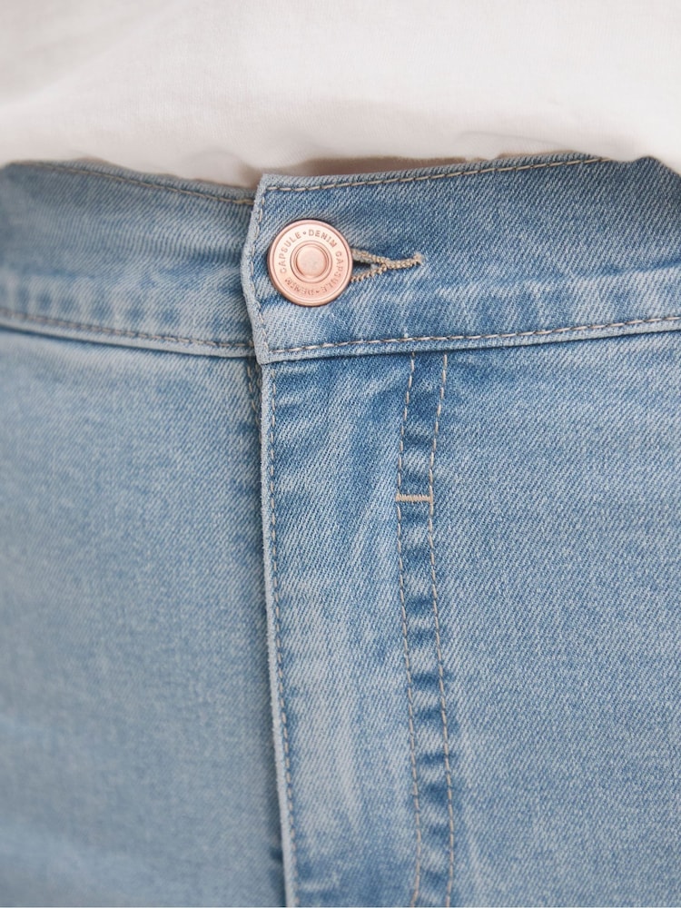 Hellblau - Simply Be 24/7 Knielange Shorts - Bild 4 von 4 Hellblau - Simply Be 24/7 Knielange Shorts - Bild 4 von 4