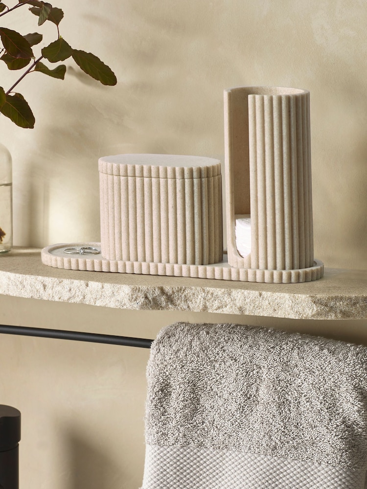 Natural Ribbed Storage Set - Image 2 of 4
