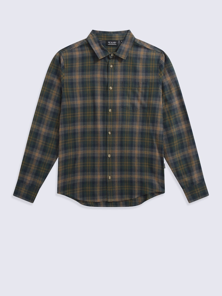Animal Green Cove Flannel Shirt - Image 1 of 5 Animal Green Cove Flannel Shirt - Image 1 of 5