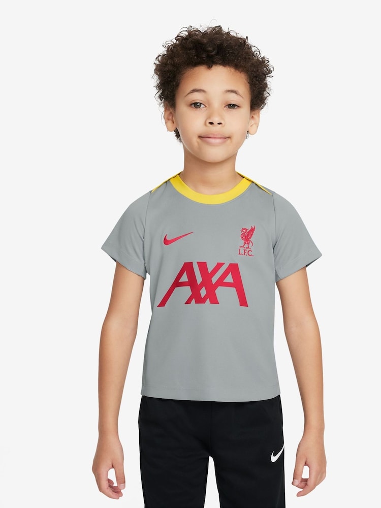 Nike Grey Liverpool FC Academy Pro Training T-Shirt - Image 1 of 3