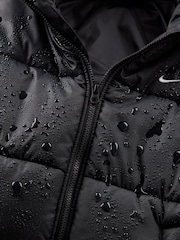 Nike Black Sportswear Classic Puffer Therma-FIT Loose Hooded Jacket - Image 10 of 11