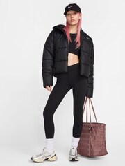 Nike Black Sportswear Classic Puffer Therma-FIT Loose Hooded Jacket - Image 7 of 11