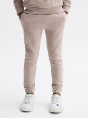 Reiss Taupe Ali Junior Garment Dye Jersey Joggers - Image 3 of 6
