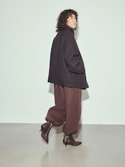 Chocolate Brown/Snake Print Extra Wide Fit Forever Comfort® Kitten Heel Shoe Boots - Image 3 of 10