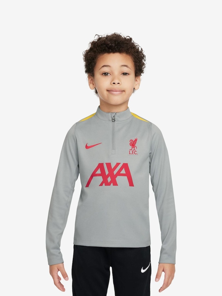 Nike Grey Liverpool FC Academy Pro Drill Top - Image 1 of 3