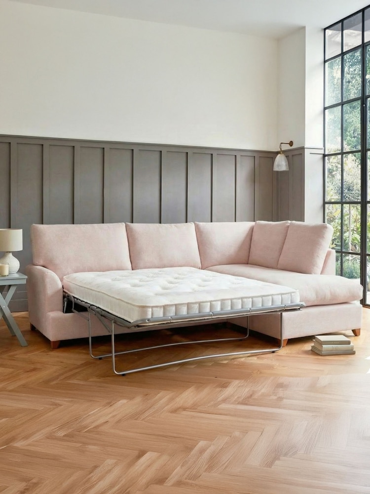 Willow & Hall Petal Pink Alderton Sofa Bed - Image 5 of 5 Willow & Hall Petal Pink Alderton Sofa Bed - Image 5 of 5