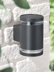 Lights4fun Black Wentworth Solar Up and Down Wall Light - Image 2 of 2