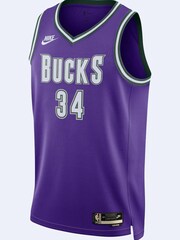 Nike Purple Milwaukee Bucks Classic Edition Swingman Jersey - Giannis Antetokounmpo Unisex - Image 2 of 3