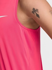 Nike Bright Pink One Swoosh Dri-FIT Graphic Running Tank Top - Image 5 of 6