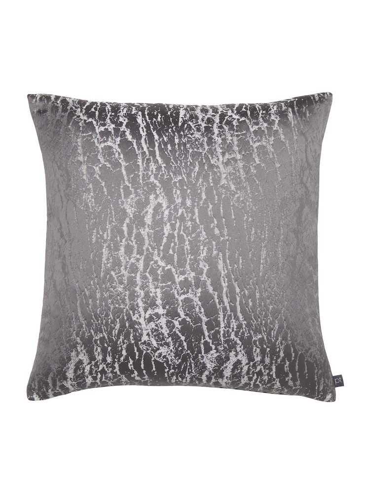Prestigious Textiles Graphite Grey 50 x 50cm Hamlet Feather Filled Cushion - Image 1 of 3