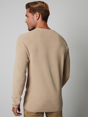 Threadbare Brown Crew Neck Knitted Jumper - Image 2 of 5