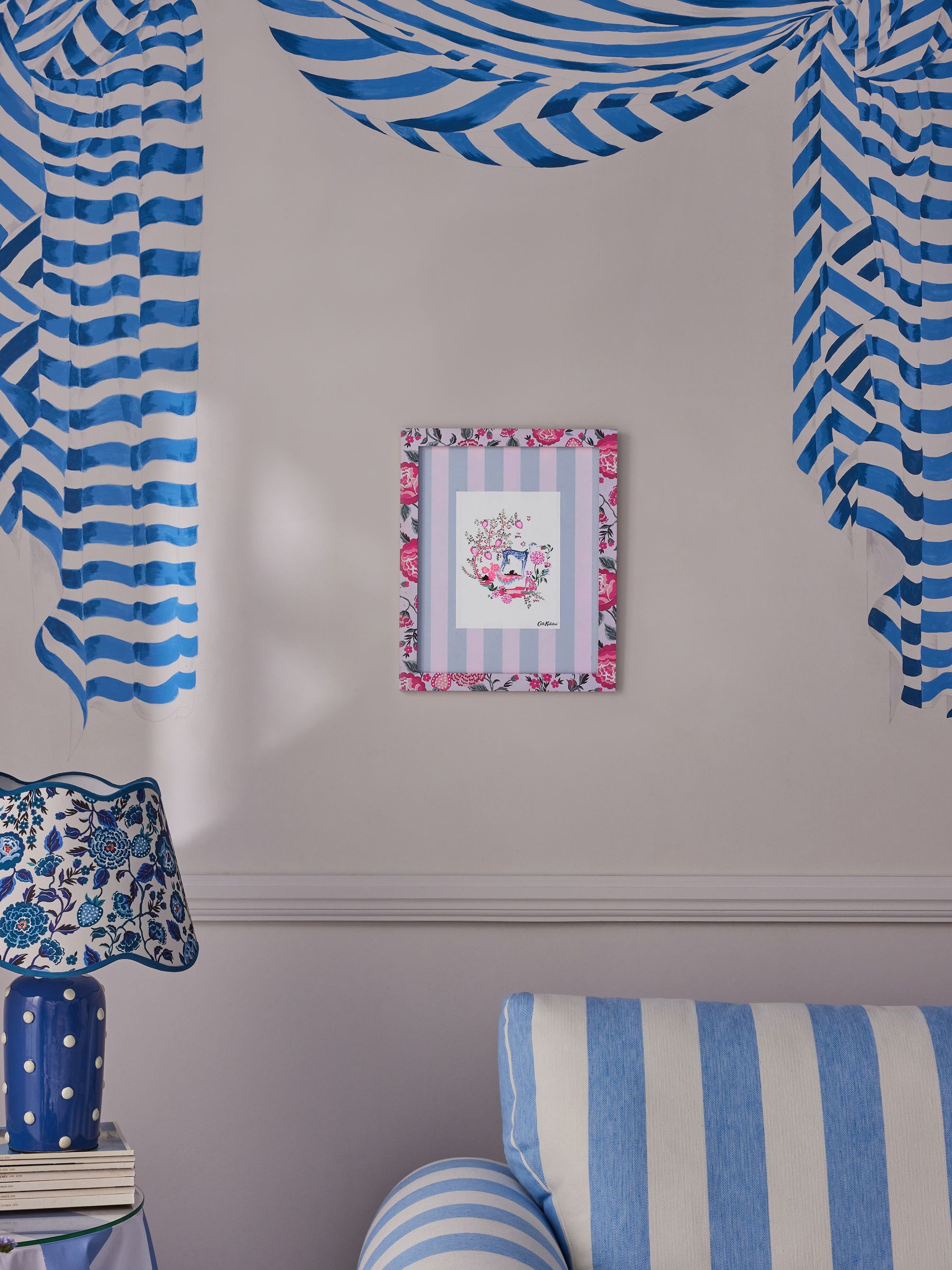 Buy Cath Kidston Blue/Pink Floral Wall Art from the Next UK online shop