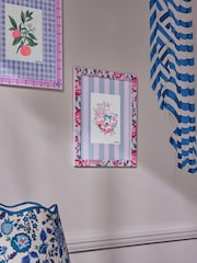 Cath Kidston Blue/Pink Floral Wall Art - Image 2 of 9