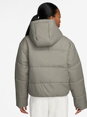 Nike Green Sportswear Classic Puffer Therma-FIT Loose Hooded Jacket - Image 2 of 3