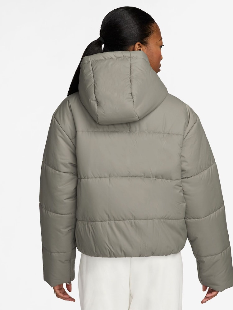 Nike Green Sportswear Classic Puffer Therma-FIT Loose Hooded Jacket - Image 2 of 3