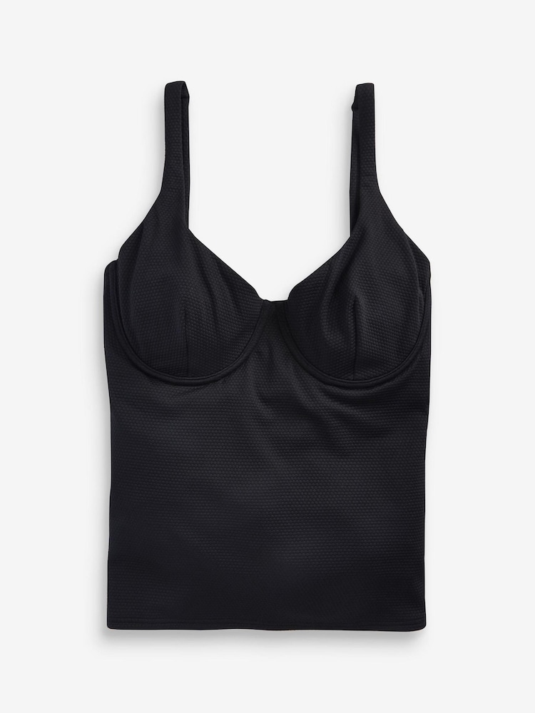 Black Tankini Top Bella DD+ Bikini Top - Image 1 of 1